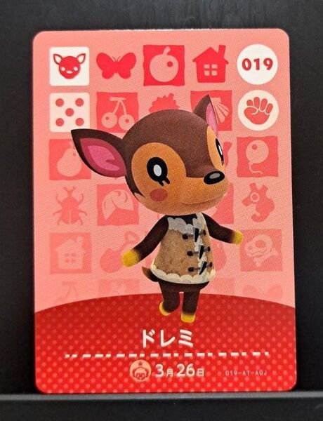 【国内正規品】どうぶつの森 amiiboカード ドレミ No.019。任天堂