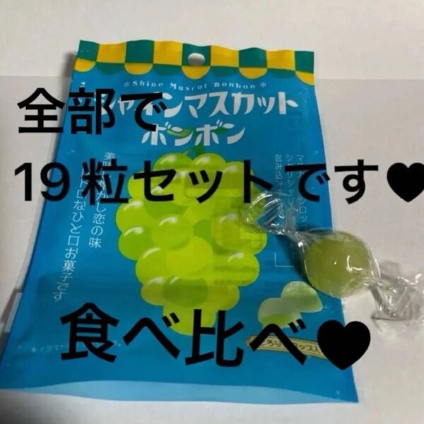 シャインマスカットボンボン 1粒 ムラマツ製菓18粒お好きな味を選んで下さい。全部で19粒セット。