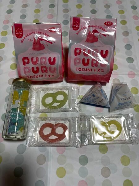 Kanro グミッツエル3個、モフワ2個、ぷるぷるTOSUNIトスニ2個 ユニコーンティアーズジュエルボトルまとめ売りお値下げ中