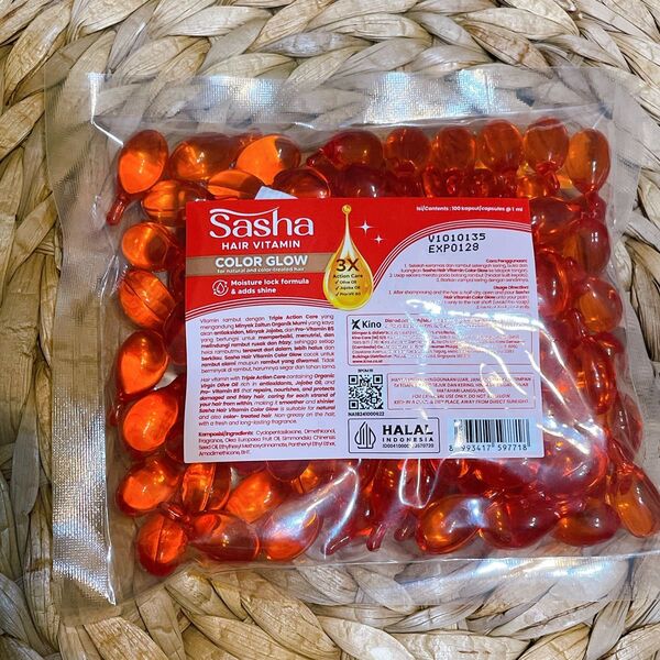 新商品 サーシャ sasha color grow カラーグロウ 約100粒 新品未開封 ヘアビタミン オレンジ