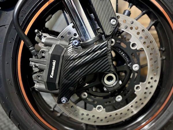 カーボン調 キャリパー ダクト ブレーキ カバー Kawasaki カワサキ Z900RS ZX-4R など