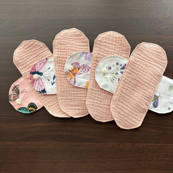 86 おりもの用布ナプキン お股を冷えから守る ぽこぽこ肌触りのダブルガーゼ使用