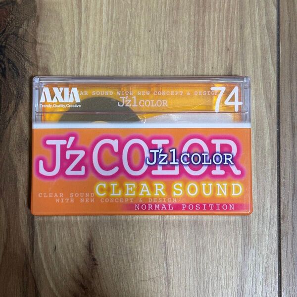 【新品未使用未開封】AXIA J'z COLOR 74分 カセットテープ オレンジ レア 貴重 平成レトロ
