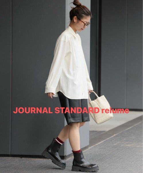 【期間限定出品】 新品 JOURNAL STANDARD relume ジャーナルスタンダードレリューム ブラウス ギャザーシャツ