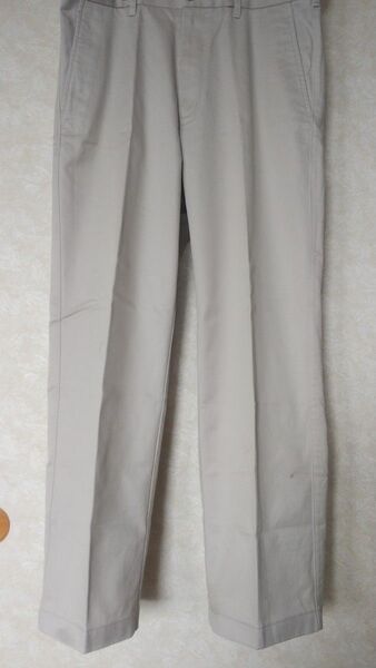 USED◆ユニクロ◆メンズ パンツ チノパン 綿パンツ◆ベージュ系◆L ウエスト79cm◆ズボン