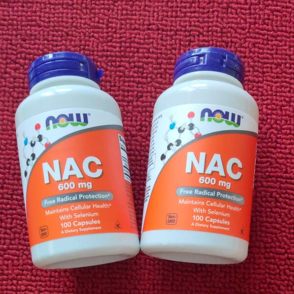 NAC 600mg 100粒 2個セット NOW FOODS ナウフーズ サプリメント