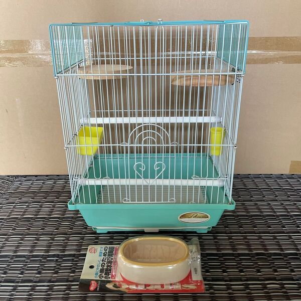 鳥かご グリーン 小鳥飼育ケージ