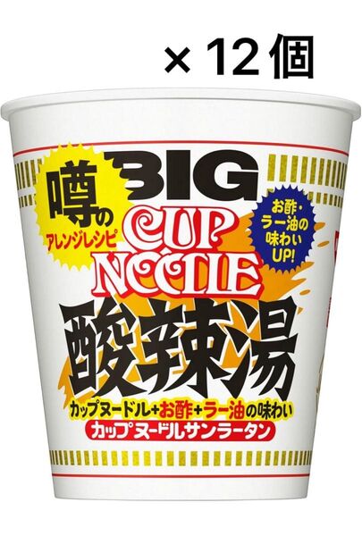 日清食品 カップヌードル 酸辣湯 サンラータン ビッグ 12個
