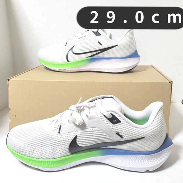 NIKE ナイキ エア ズーム ペガサス40 ワイド【広幅】 29.0cm ホワイトカラー