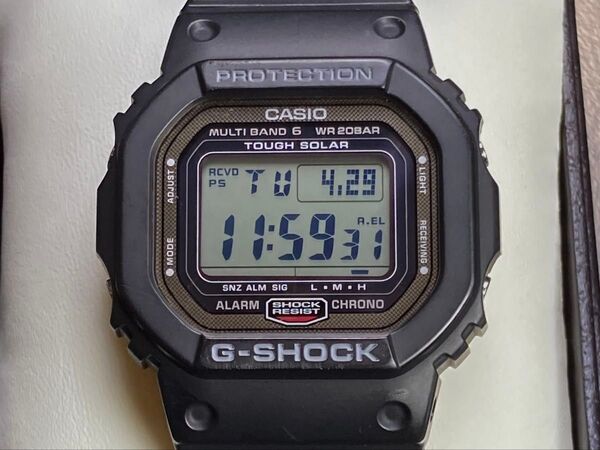 GW特価 美品 G-SHOCK GW-5000-1JF スクリューバック 電波ソーラー ※説明文の追記あり