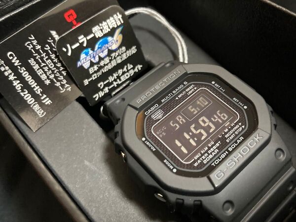 未使用 CASIO G-SHOCK GW-5000HS-1JF スクリューバック マルチバンド6 ソーラー