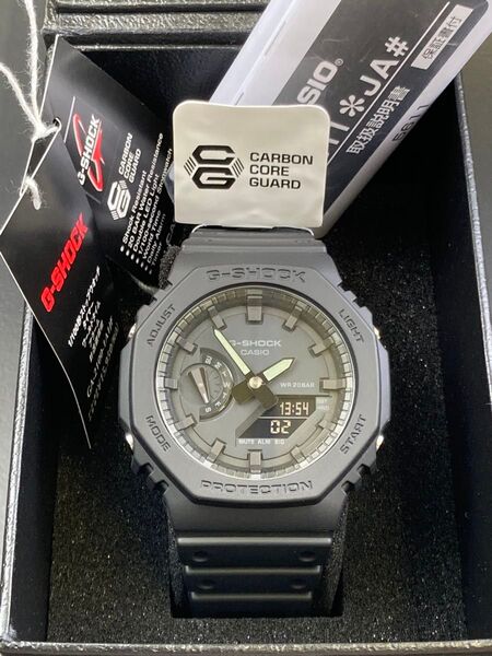 G-SHOCK GA-2100-1AJF カーボンコアガード 未使用純正ベゼル&純正ベルトに交換済み