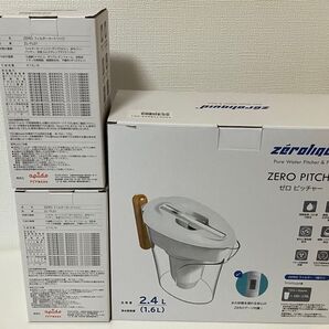 【新品未使用】ZERO ウォーターピッチャー&カートリッジ2個セット