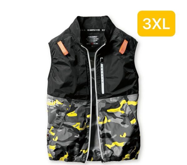 バートル 空調服 ベスト 3XL イエローカモ AC2014 新品 エアークラフト 服のみ