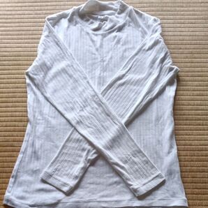 長袖 Tシャツ ユニクロ L 白 ホワイト