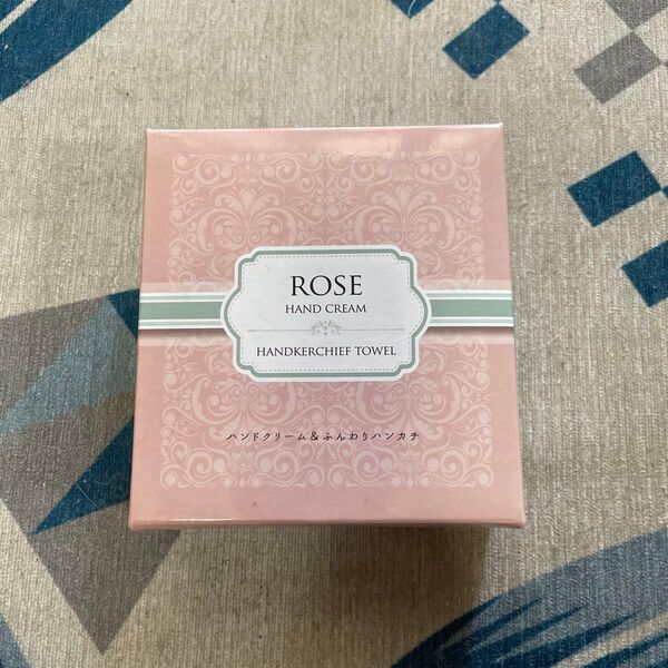 ROSE HAND CREAM & HANDKERCHIEF TOWEL