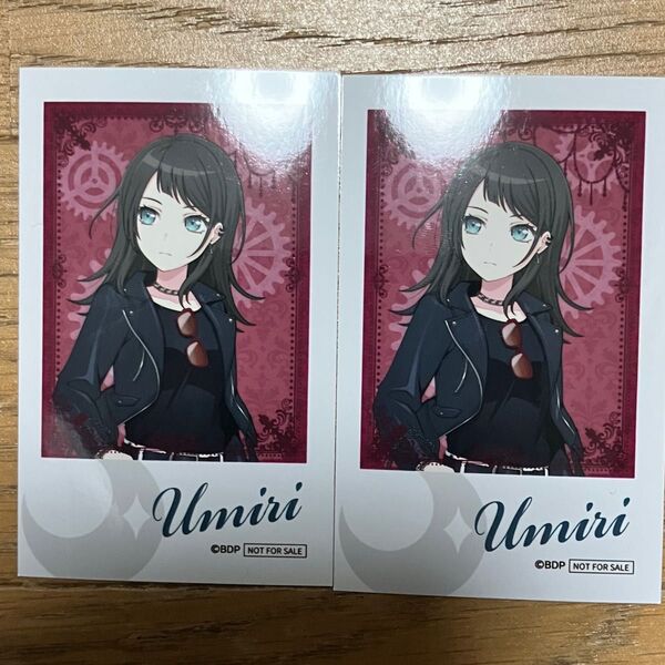 2枚 マイムジ展 Mygo Ave Mujica アベムジカ チェキ風ブロマイド 来場者特典 八幡海鈴 ティモリス