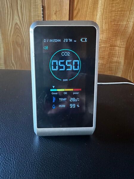 二酸化炭素濃度測定機 co2マネージャー 東亜産業 TOAMIT CO2MG-65 TOA-CO2MG-001 美品