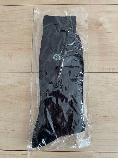 ラコステ 靴下 25-27cm ソックス LACOSTE 黒 ブラック メンズ