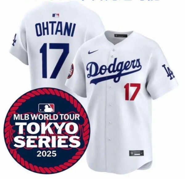 【新品・未使用】大谷翔平 ドジャース ユニフォーム MLB 東京シリーズ 2025 Lサイズ