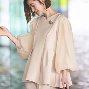 新品タグ付RUIRUE BOUTIQUEシアースリーブトップス&ピンタックパンツ
