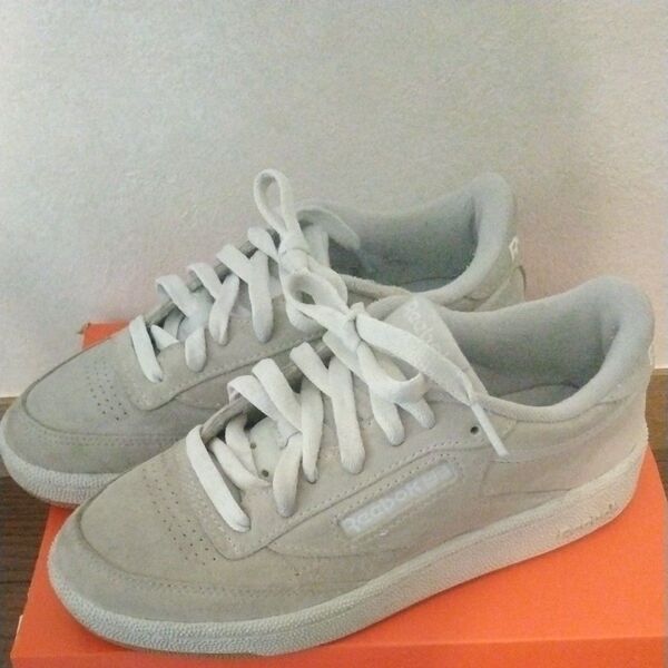 リーボックシューズ スニーカー グレー23スエード★Reebok
