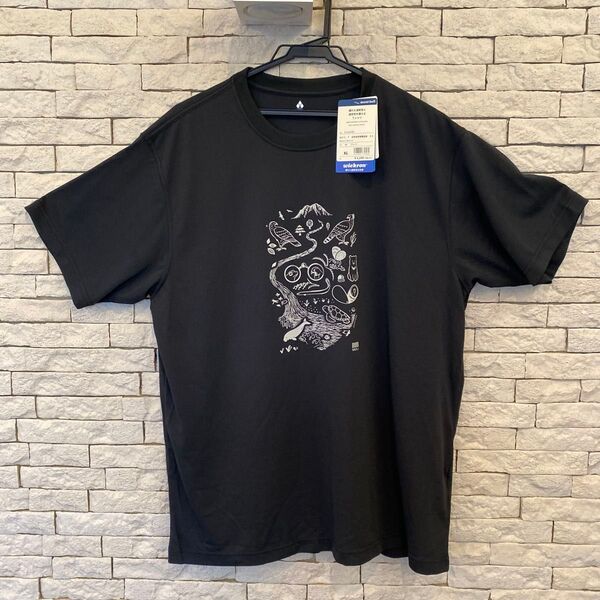 新品未使用 mont-bell モンベル ウィックロンTシャツ 日本自然保護協会 ブラック XL