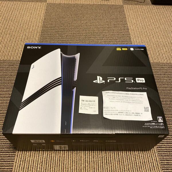 新品未開封 SONY PS5 Pro CFI-7000B01 保証書貼付用紙あり