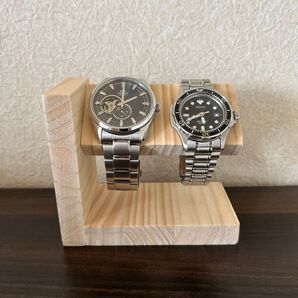 手作り腕時計スタンド 新品 腕時計収納棚 腕時計 アクセサリー ブレスレット ネックレス 腕時計2本収納 分解発送