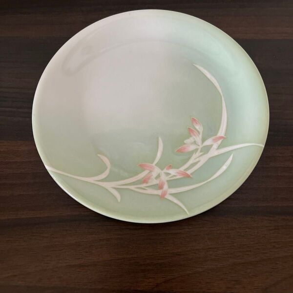 T&T TABLE COLLECTION 小皿 銘々皿 花柄 和食器 グリーン系 昭和のお皿 超ヴィンテージ 超レア