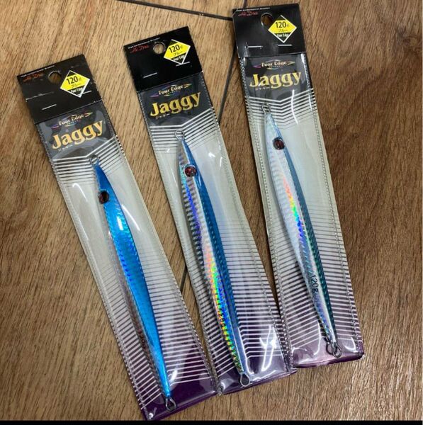 長期保管品 ハイドラ フォーエッジ ジャギー 120g ブルー 3個セット