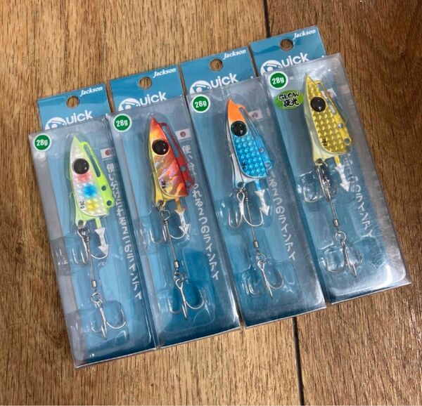 特価品 ジャクソン クイックヘッド 28g 4カラーセット サーフ ヒラメ等