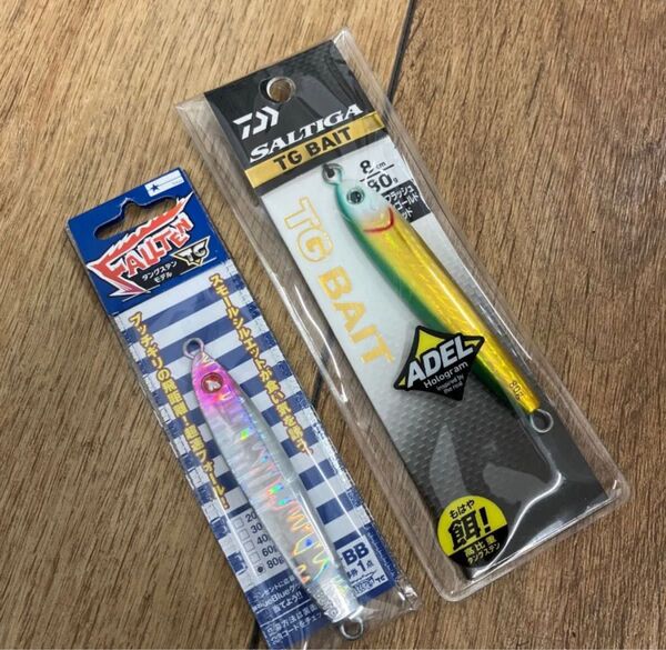 ブルーブルー フォルテンTG 80g オールシルバー ダイワ TGベイト 80g アデルフラッシュグリーンゴールドグローヘッド