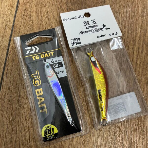 ダイワ TGベイト 60g カタクチ タングステン セカンドジグ 鼓玉 70g アカキン 鉛 ライトジギング 長期保管品