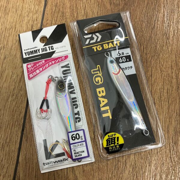 ダイワ TGベイト 60g カタクチ テイルウォーク ヤミージグTG 60g リフレクションシルバー タングステン製メタルジグ