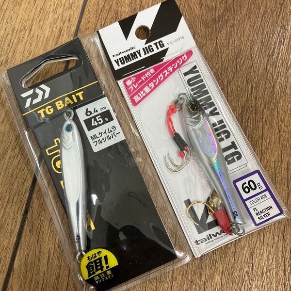 ダイワ TGベイト 45g ケイムラフルシルバー テイルウォーク ヤミージグTG 60g リアクションシルバー