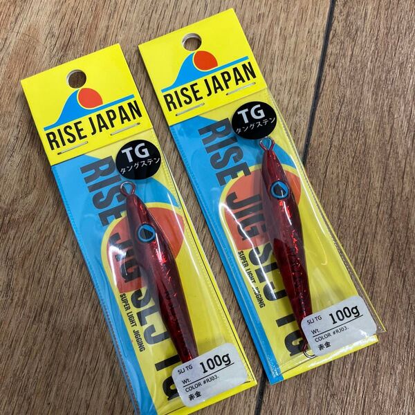 出品限り ライズジャパン ライズジグTG 100g 赤金 2個 タングステン製