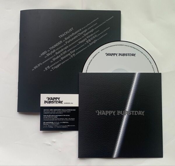 【CD、歌詞カードのみ】SEVENTEEN HAPPY BURSTDAY DAREDEVIL ver.
