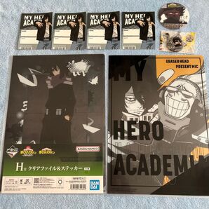 相澤消太 5つセット 僕のヒーローアカデミア アニメイト くら寿司 一番くじ クリアファイル ステッカー 缶バッジ コースター