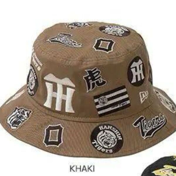 阪神タイガース NEWERA バケットハット カーキBUCKET01 MULTI LOGO ニューエラ サイズM L