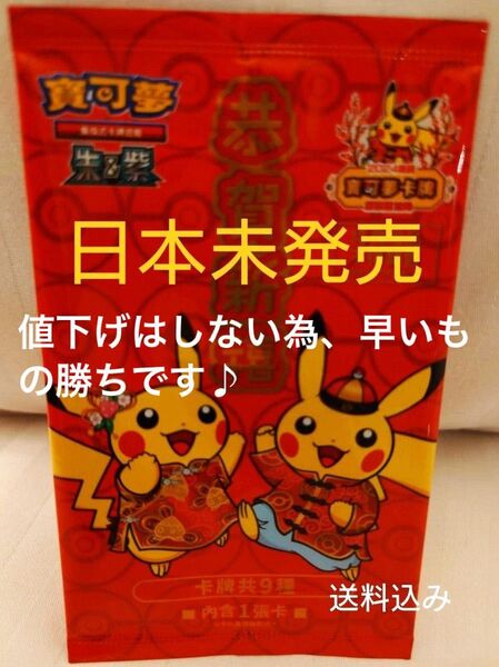 ポケカ ポケモンカード 旧正月限定 台湾 2024新春 ピカチュー 中国語 未開封 ポケモンカードゲーム