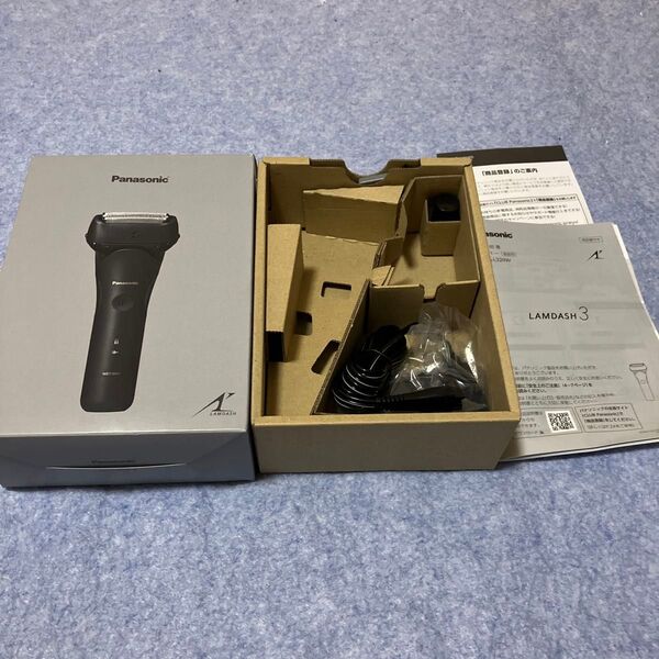 【箱と充電器のみ】ラムダッシュ3枚刃 ES-L320W-K (ブラック)
