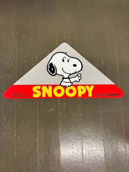 【非売品】スヌーピー×トンボ鉛筆 コラボ 販促看板 アクリル看板 コレクション 飾り