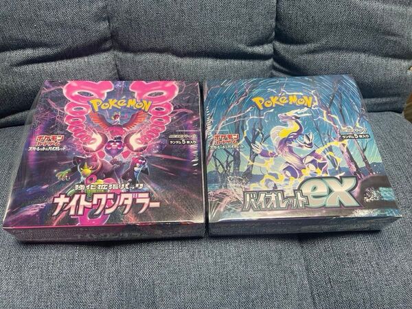 ナイトワンダラー バイオレットex BOX シュリンク付き ポケモンカード