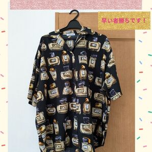 半袖シャツ レディース Мサイズ オリーブデオリーブ OLIVE des OLIVEアロハ ボタニカル アメカジ 新品 未使用