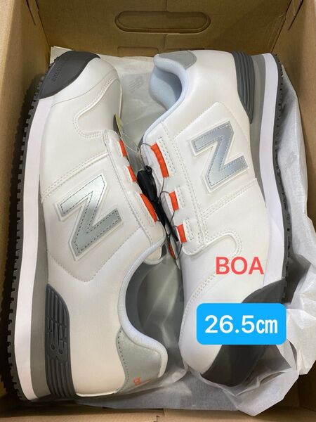 ニューバランス Boston BS-118 BOA 安全靴 ホワイト 26.5㎝
