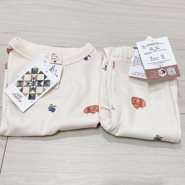 しまむら softcheese コラボ パンツ Tシャツ セットアップ 100