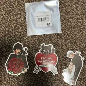 キヨの東キヨドーム in TOKYO DOME 15 anniversary H賞 キヨ猫 ステッカー 3枚セット くじ おしゃれ
