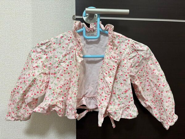 花柄 長袖 カーディガン