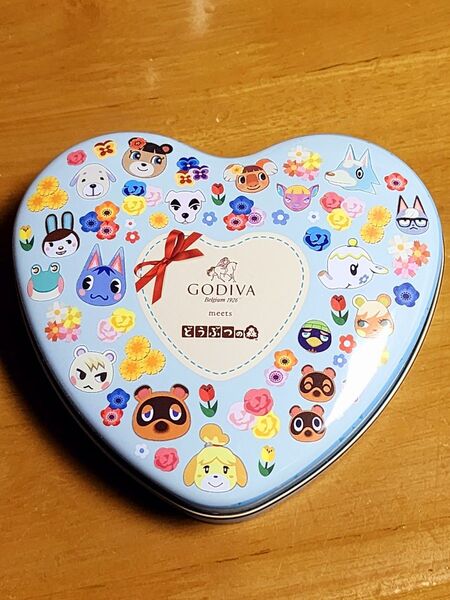 2025年 バレンタイン GODIVA どうぶつの森コラボ缶